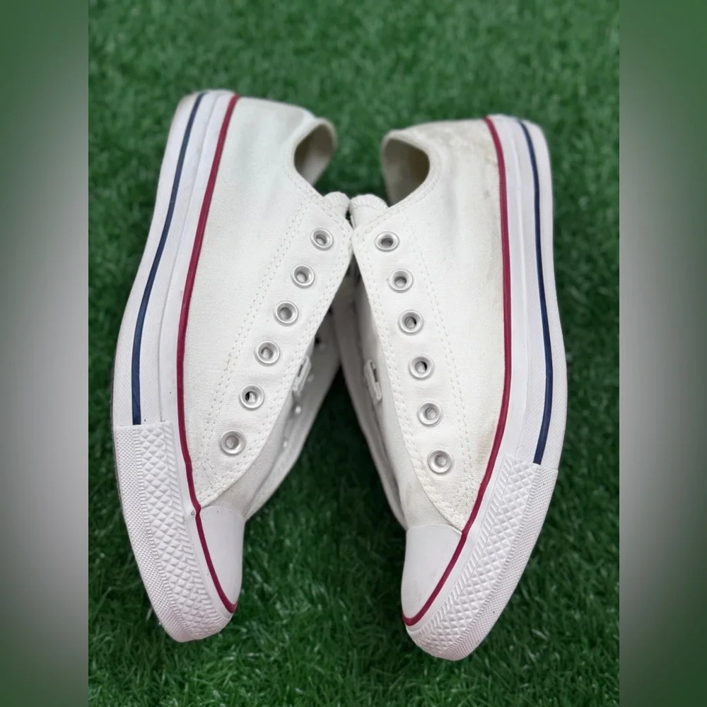 Converse Unisex White Slip-On Sneakers Size‎ M-7 W-9 - Picture 9 of 10